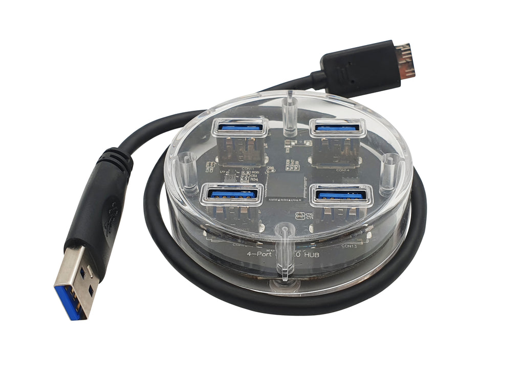 USB3.0 4 port hub transparent
