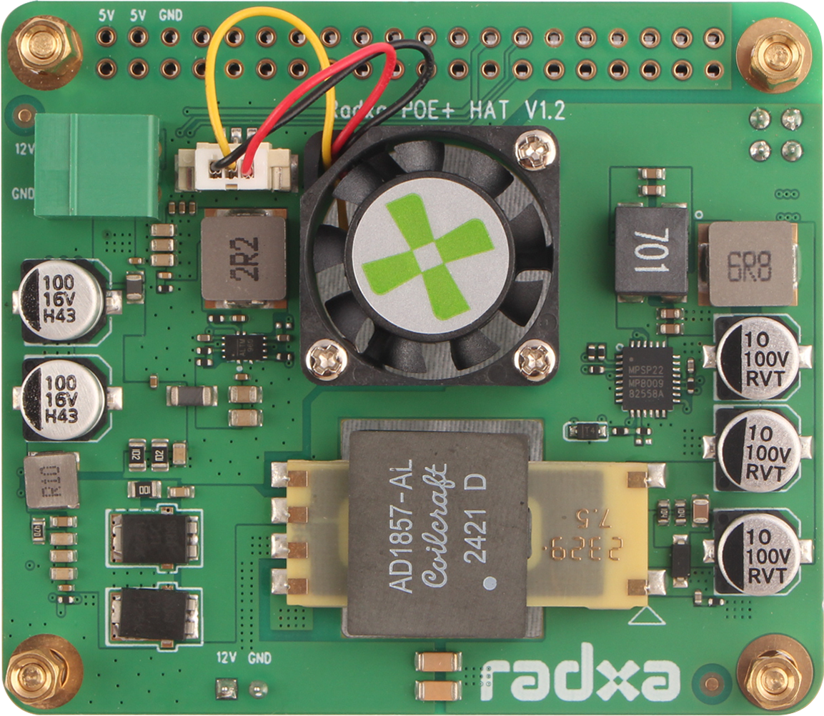 RADXA 25W PoE+ HAT for Radxa X4