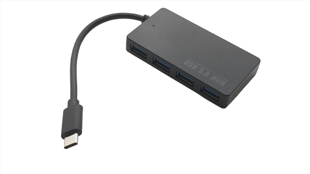 USB-C3.1 Hub with 4 USB 3.0 A type sockets 5Gbit data transfer