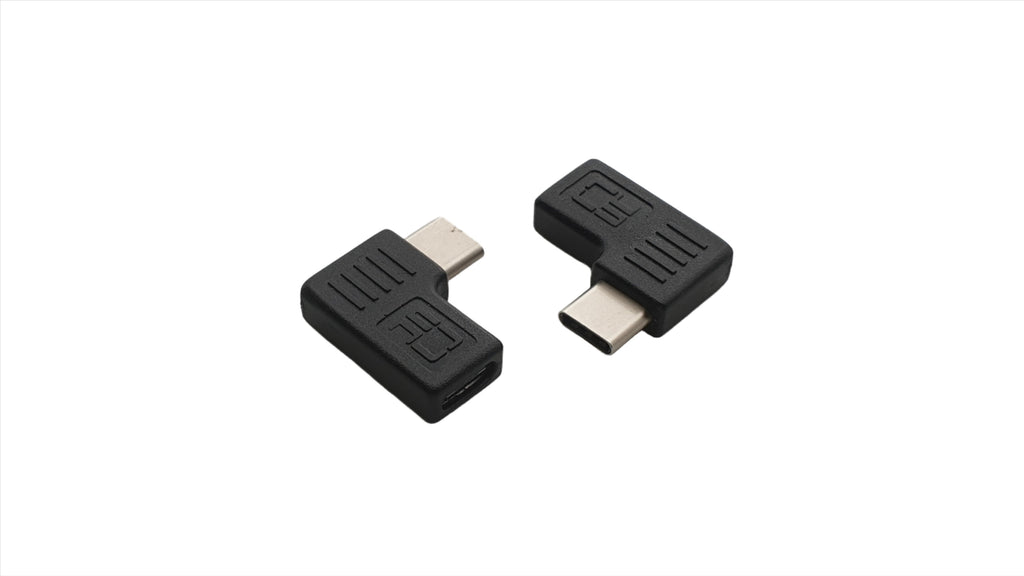 USB-C 3.1 female to USB-C male 3.1 90° adapter
