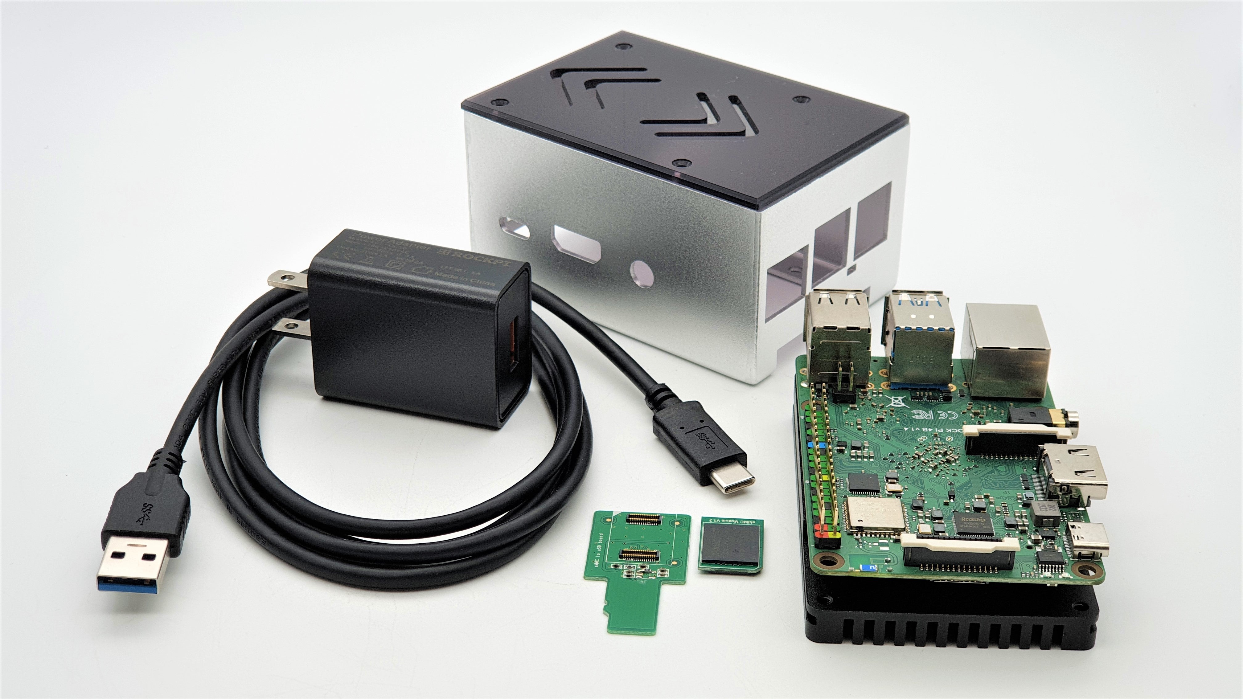 ecoPI Starter Case Kit with Rock Pi 4