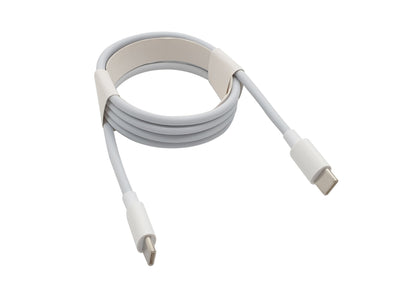 USB 3.1 USB-C to USB-C male cable 1m white