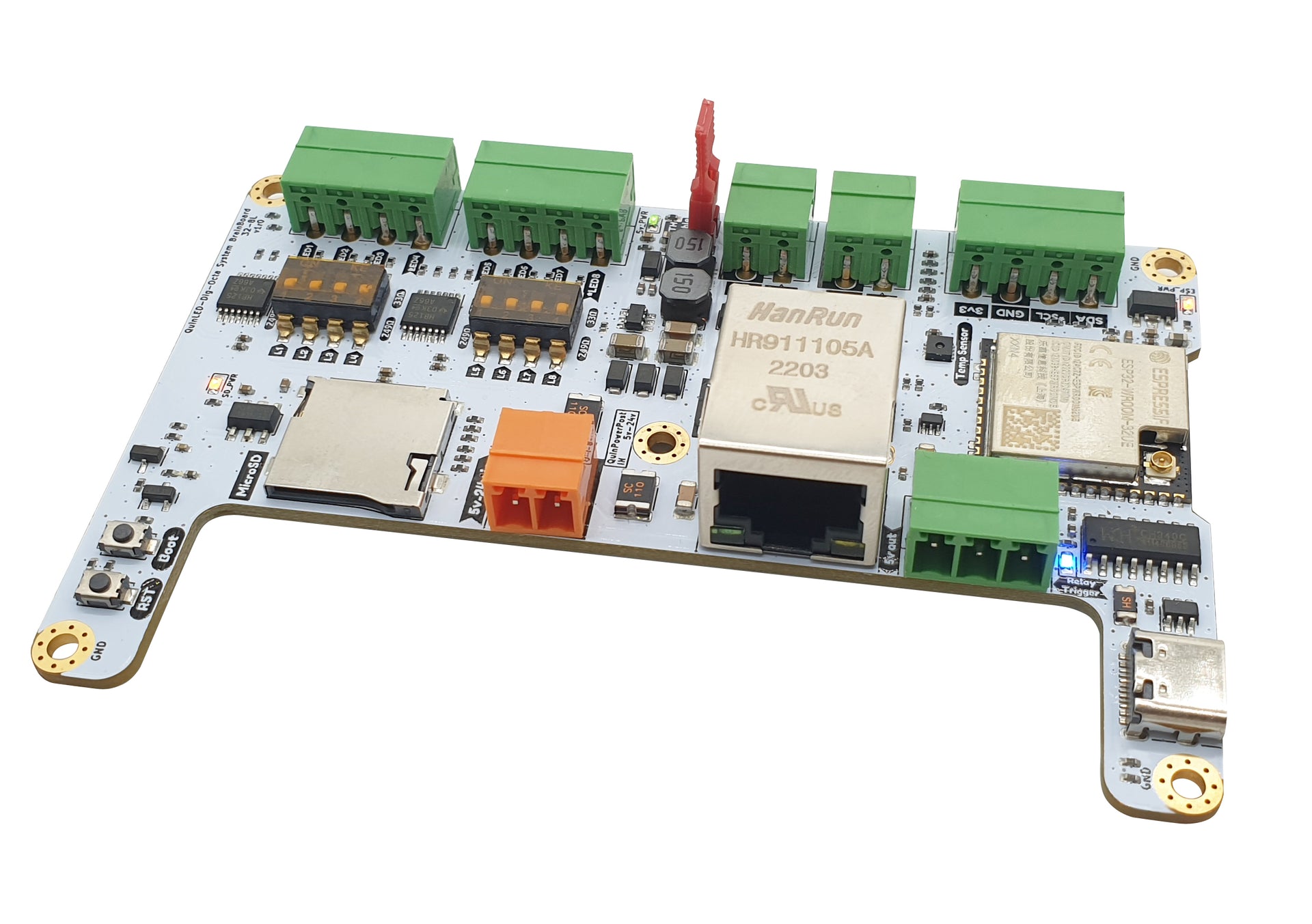 QuinLEDDig-OctaBrainboard32-8L