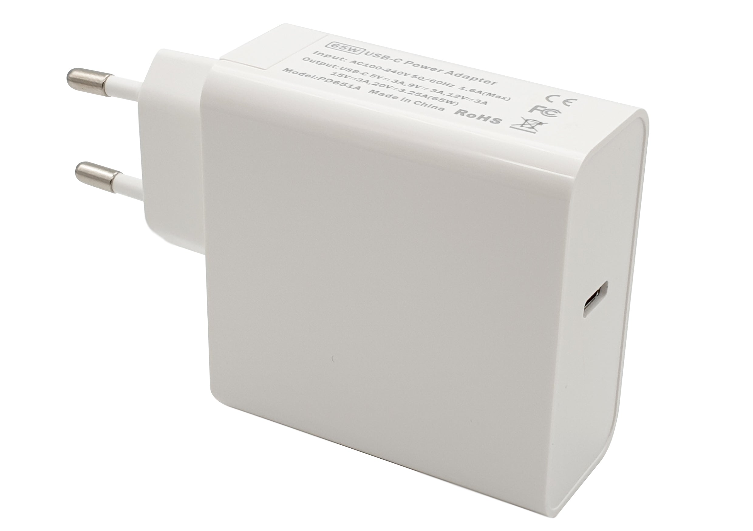 PD 65W power supply with USB-C connector